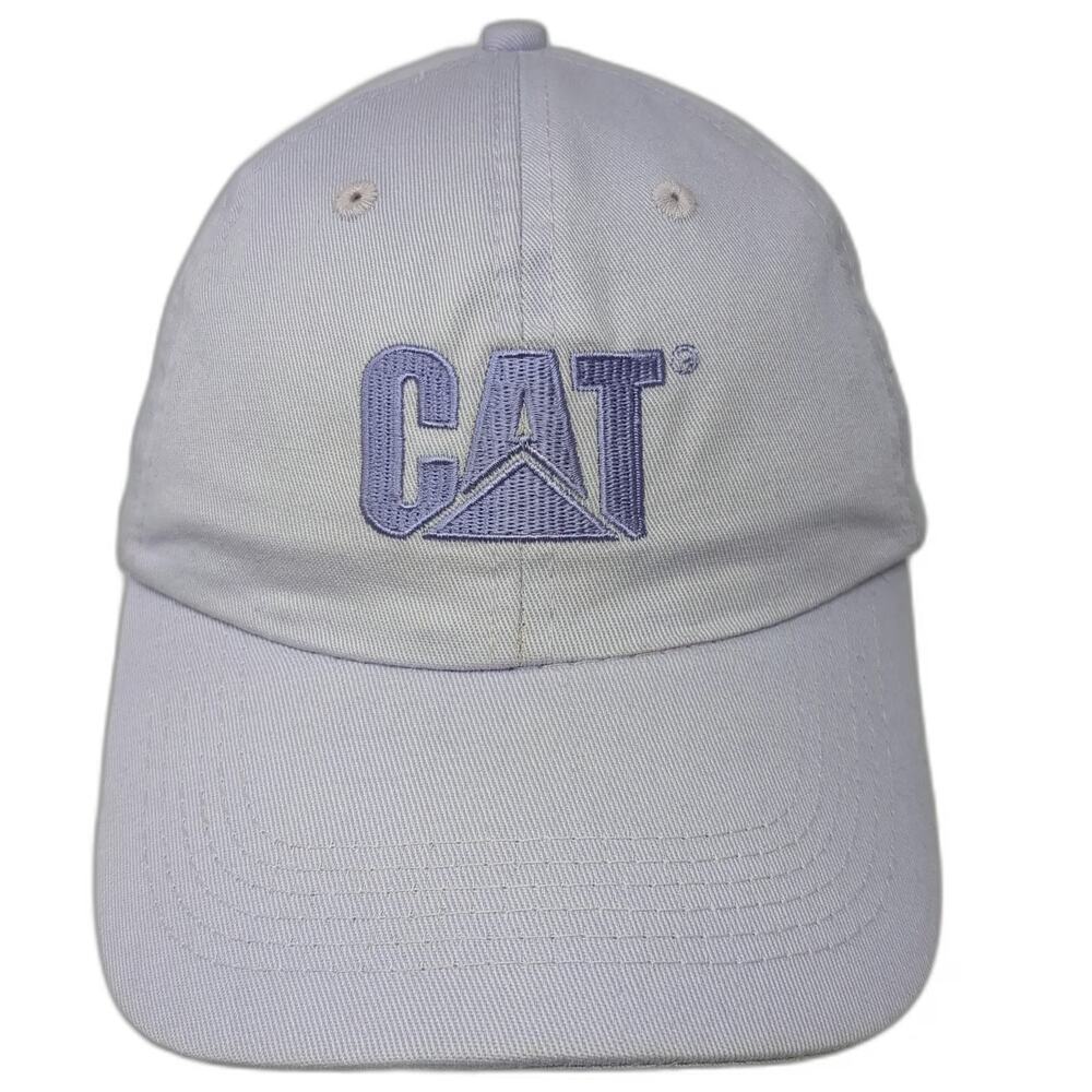 Caterpillar Baseball Cap Purple One Size Strapback Embroidered Logo Curved Hat